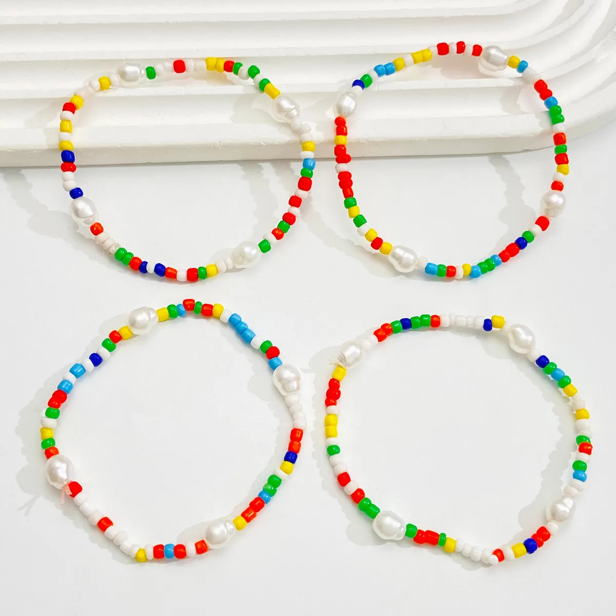 Casual Simple Style Geometric Beaded Alloy Women'S Bracelets