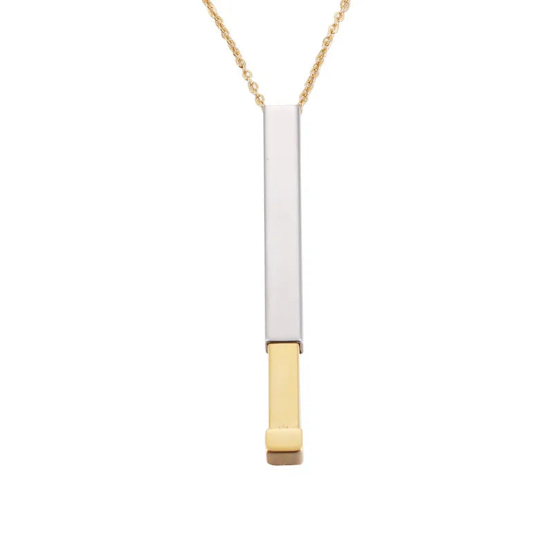 Casual Simple Style Geometric Stainless Steel Gold Plated Silver Plated Pendant Necklace In Bulk