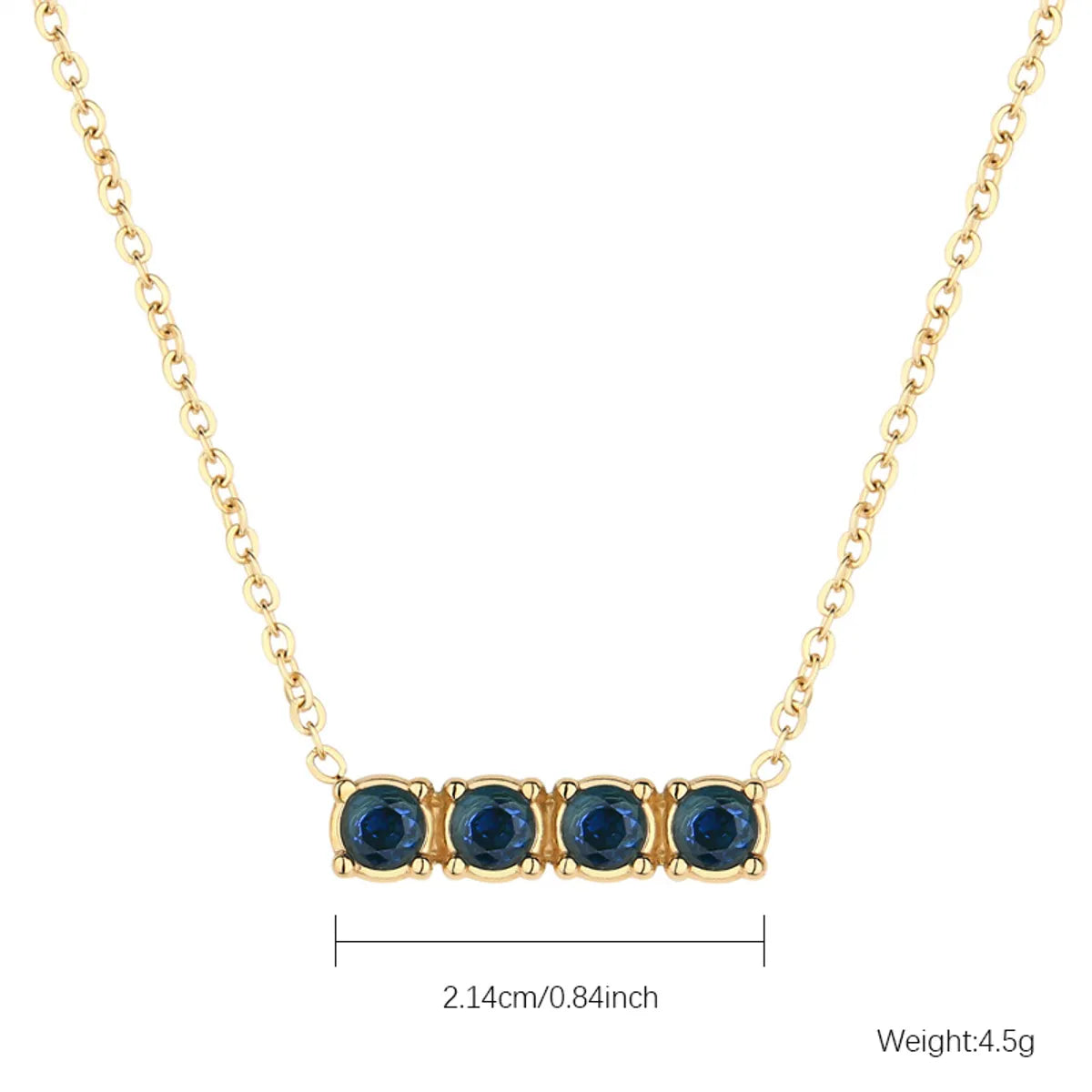 Casual Simple Style Geometric Stainless Steel Inlay Zircon Gold Plated Necklace