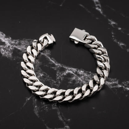 Casual Simple Style Geometric Stainless Steel Plating 18k Gold Plated Men's Bracelets