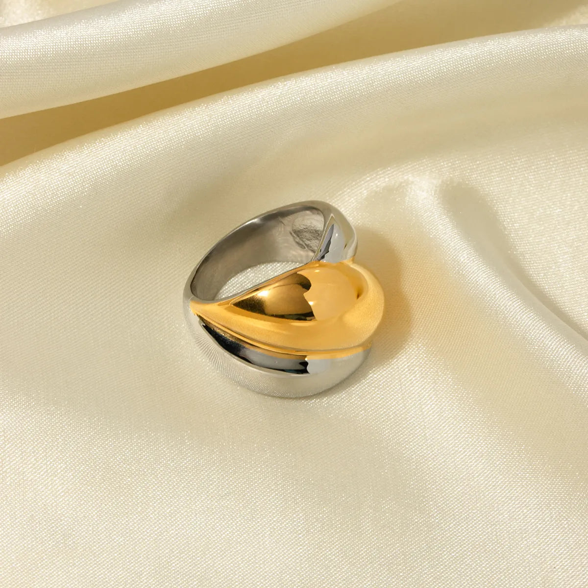 Casual Simple Style Geometric Stainless Steel Plating 18k Gold Plated Rings