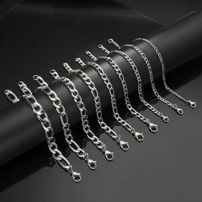 Casual Simple Style Geometric Titanium Steel Plating Unisex Bracelets