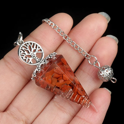 Casual Simple Style Geometric Tree Natural Stone Crystal Suncatcher Spirit Pendulum Artificial Decorations