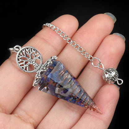 Casual Simple Style Geometric Tree Natural Stone Crystal Suncatcher Spirit Pendulum Artificial Decorations