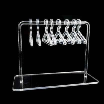 Casual Simple Style Hanger Arylic Transparent Jewelry Rack