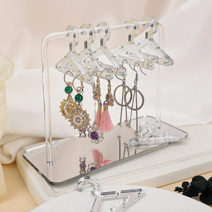 Casual Simple Style Hanger Arylic Transparent Jewelry Rack