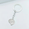 Casual Simple Style Heart Shape Alloy Plating Keychain