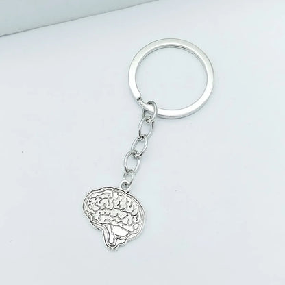 Casual Simple Style Heart Shape Alloy Plating Keychain