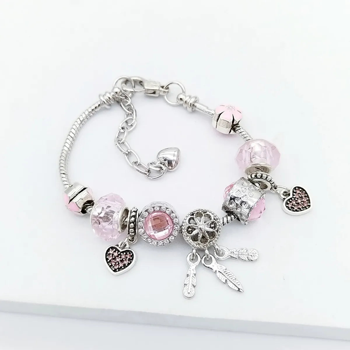 Casual Simple Style Heart Shape Alloy Wholesale Bracelets