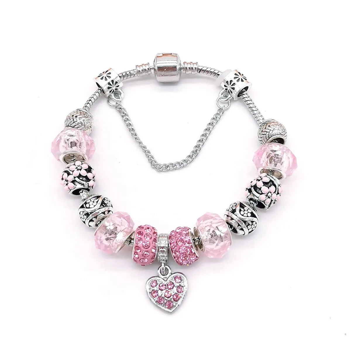 Casual Simple Style Heart Shape Alloy Wholesale Bracelets