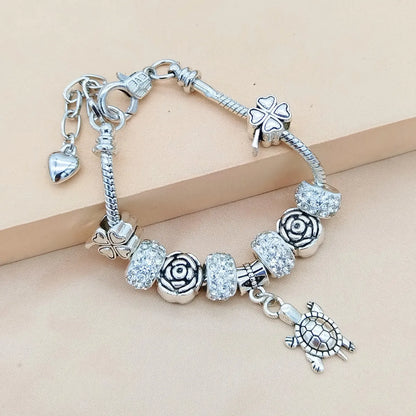 Casual Simple Style Heart Shape Alloy Wholesale Bracelets