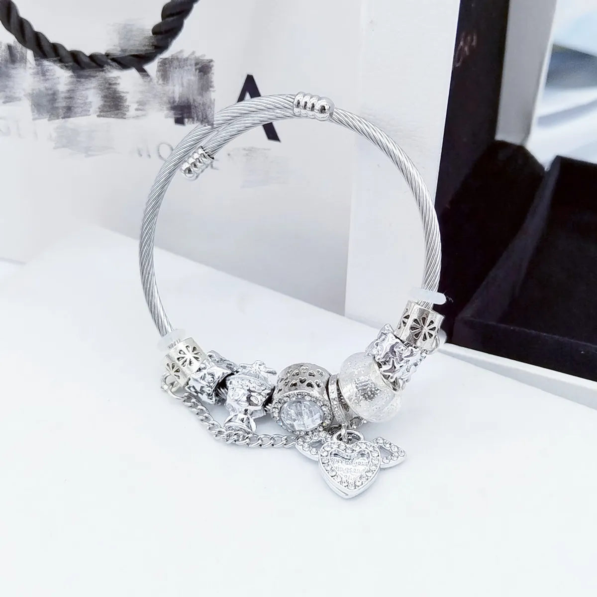 Casual Simple Style Heart Shape Alloy Wholesale Bracelets