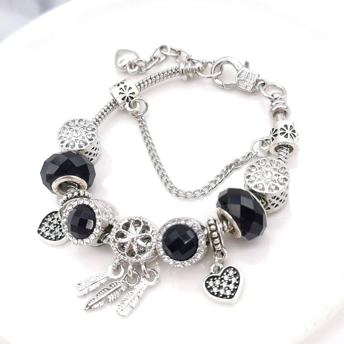 Casual Simple Style Heart Shape Alloy Wholesale Bracelets