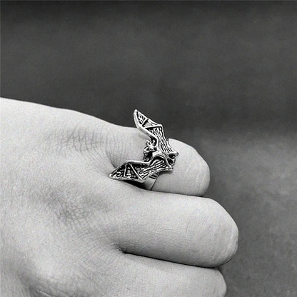 Casual Simple Style Heart Shape Eye Bat Alloy Unisex Open Rings