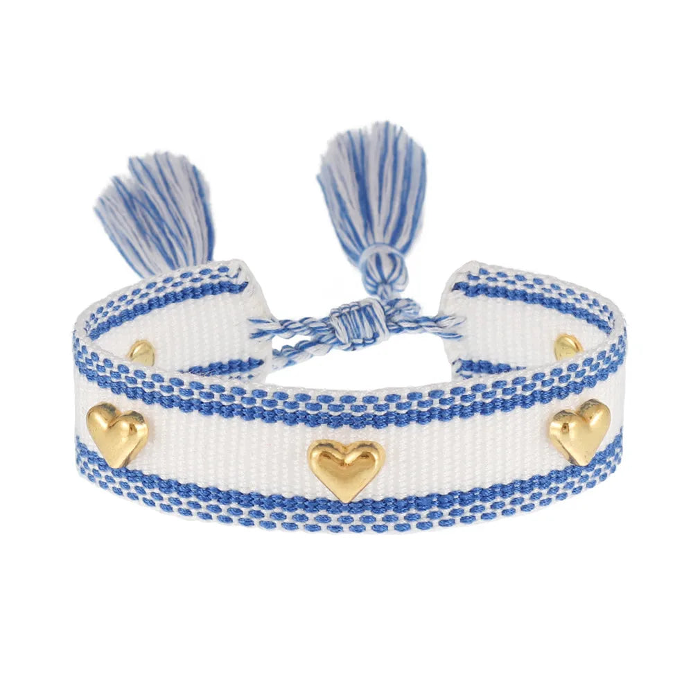 Casual Simple Style Heart Shape Polyester Wholesale Bracelets