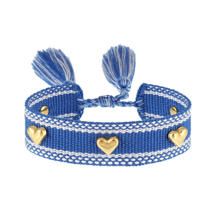 Casual Simple Style Heart Shape Polyester Wholesale Bracelets