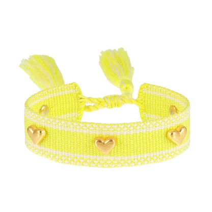 Casual Simple Style Heart Shape Polyester Wholesale Bracelets