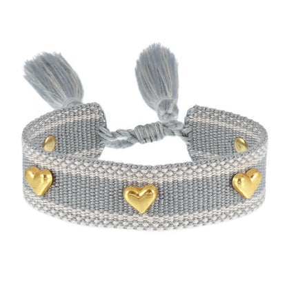 Casual Simple Style Heart Shape Polyester Wholesale Bracelets