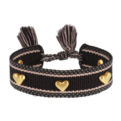 Casual Simple Style Heart Shape Polyester Wholesale Bracelets