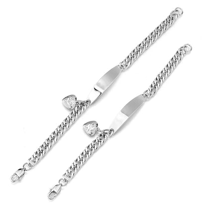 Casual Simple Style Heart Shape Stainless Steel Bracelets