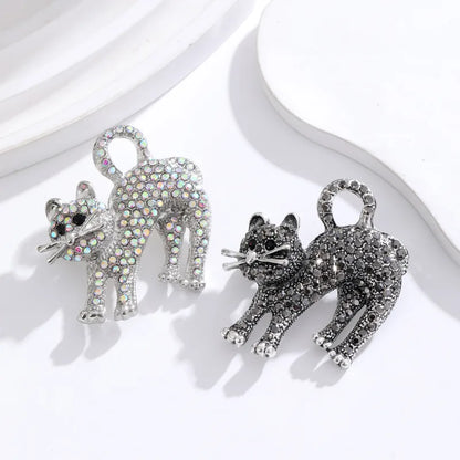 Casual Simple Style Human Animal Cello Alloy Inlay Rhinestones Unisex Brooches