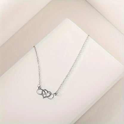 Casual Simple Style Infinity Heart Shape Alloy Unisex Necklace