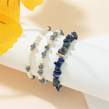 Casual Simple Style Irregular Round Beaded Women's Bracelets