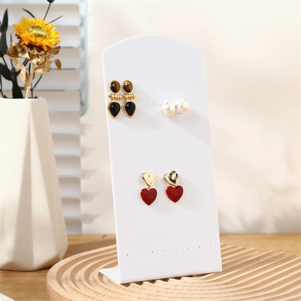 Casual Simple Style L Shape Plastic Injection Molding Jewelry Display