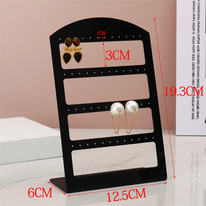 Casual Simple Style L Shape Solid Color Plastic Jewelry Display