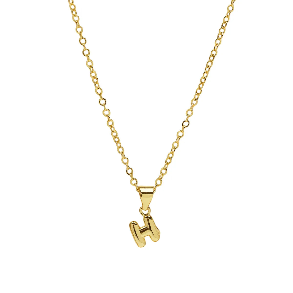 Casual Simple Style Letter Brass Pendant Necklace 1 Piece