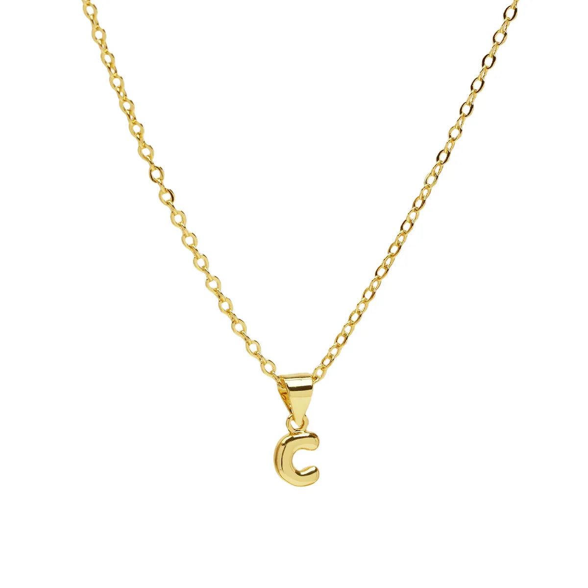 Casual Simple Style Letter Brass Pendant Necklace 1 Piece