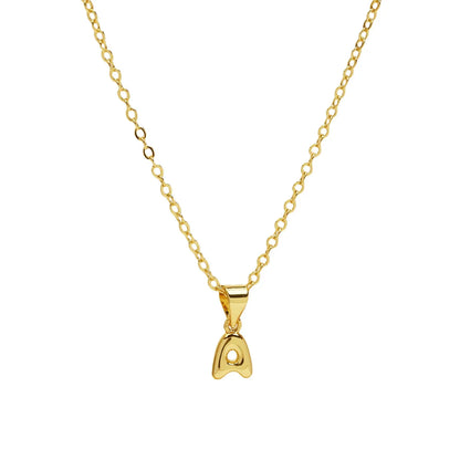 Casual Simple Style Letter Brass Pendant Necklace 1 Piece