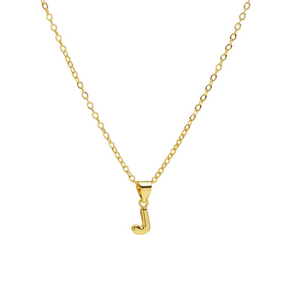 Casual Simple Style Letter Brass Pendant Necklace 1 Piece