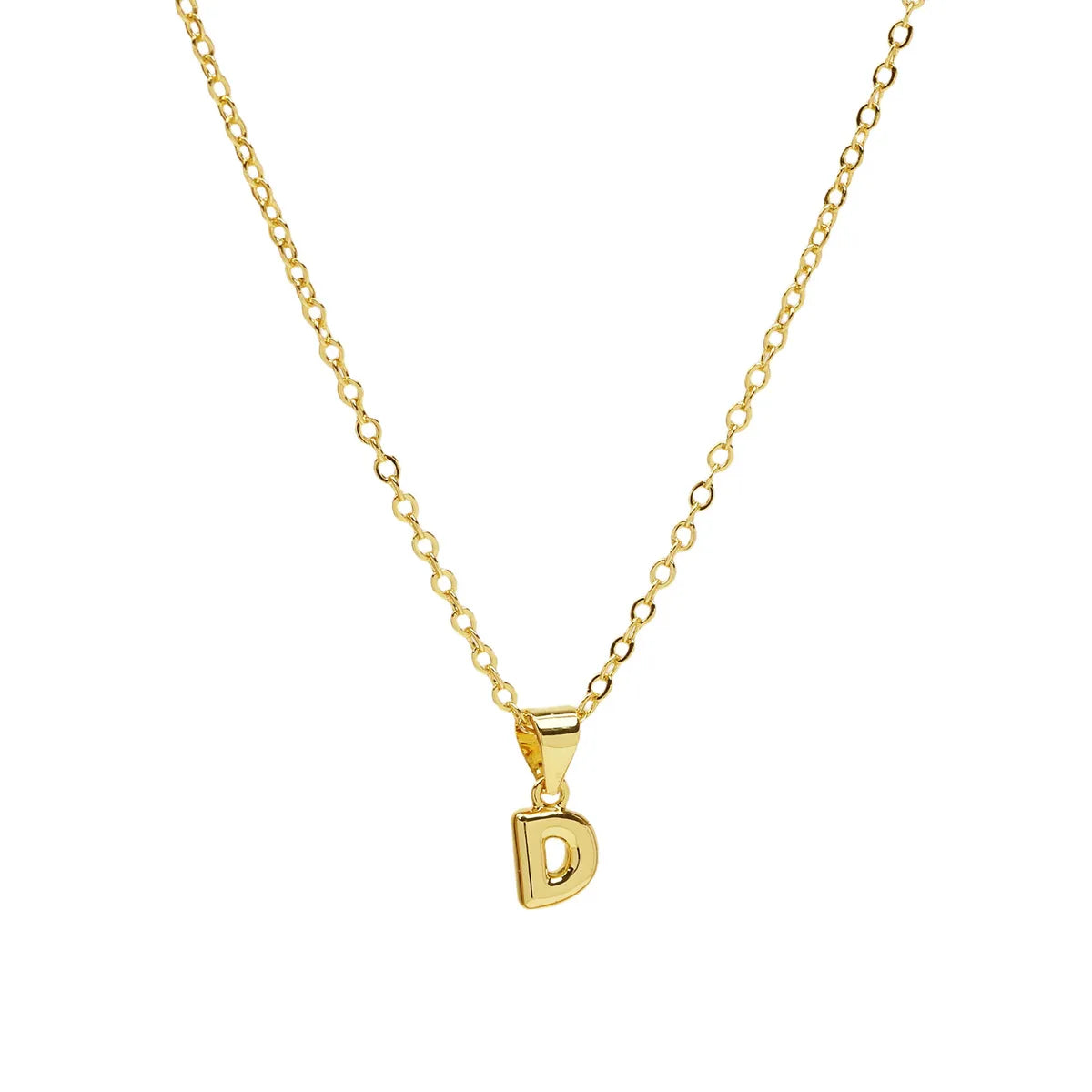 Casual Simple Style Letter Brass Pendant Necklace 1 Piece