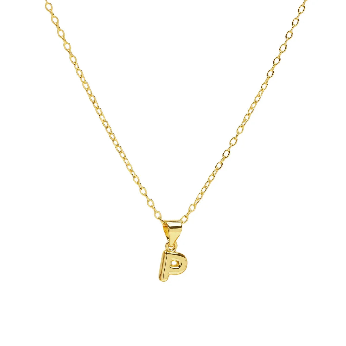 Casual Simple Style Letter Brass Pendant Necklace 1 Piece