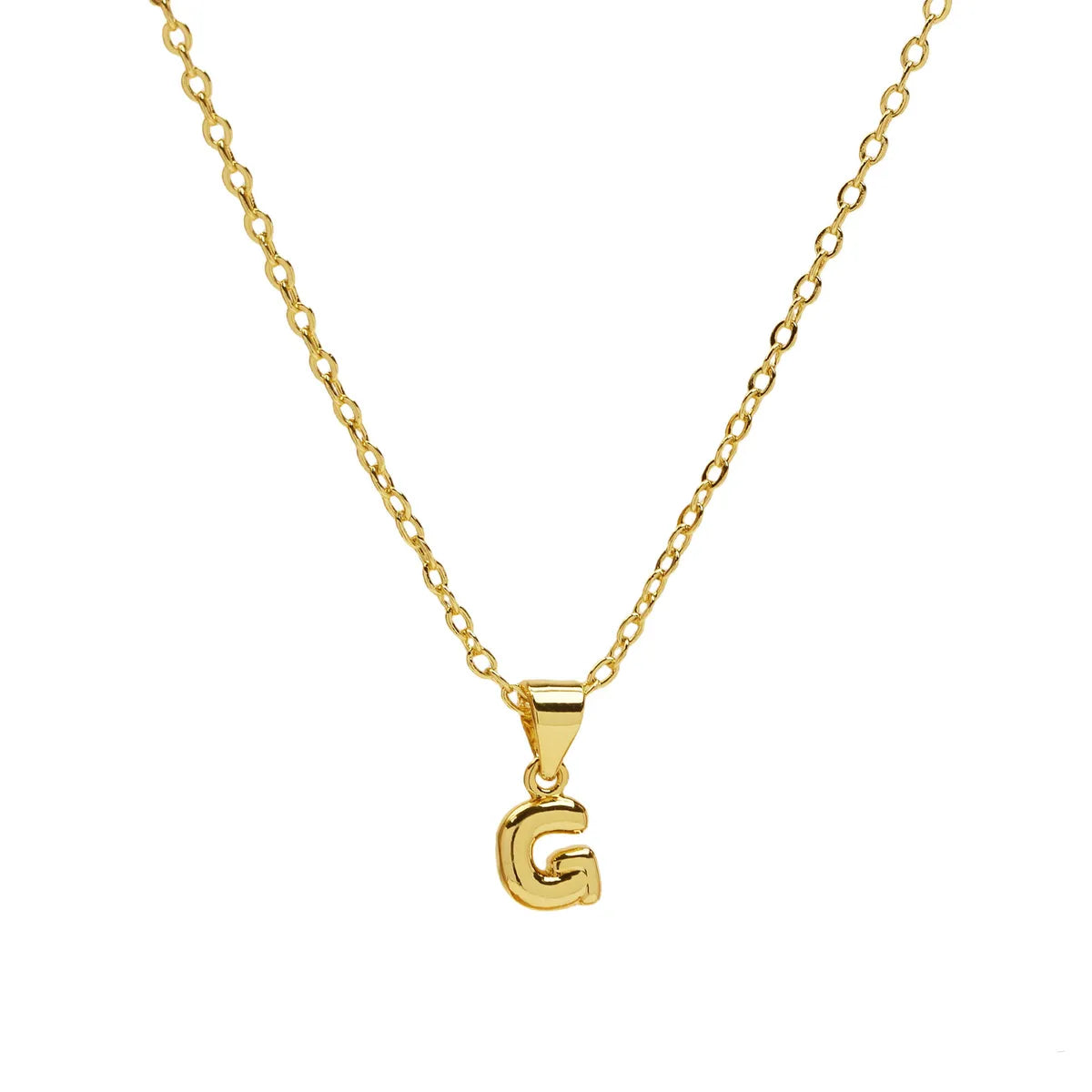 Casual Simple Style Letter Brass Pendant Necklace 1 Piece