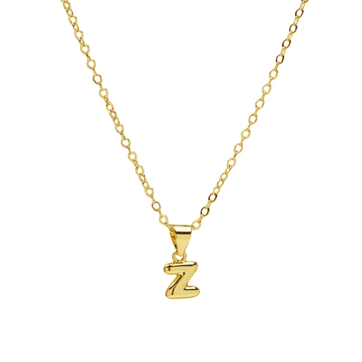 Casual Simple Style Letter Brass Pendant Necklace 1 Piece