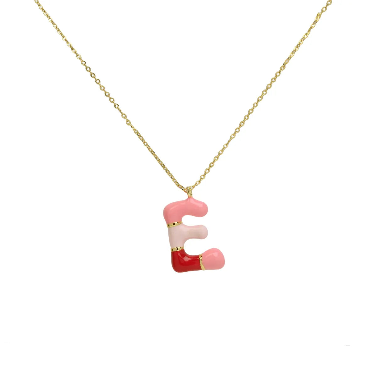 Casual Simple Style Letter Brass Plating Unisex Pendant Necklace 1 Piece