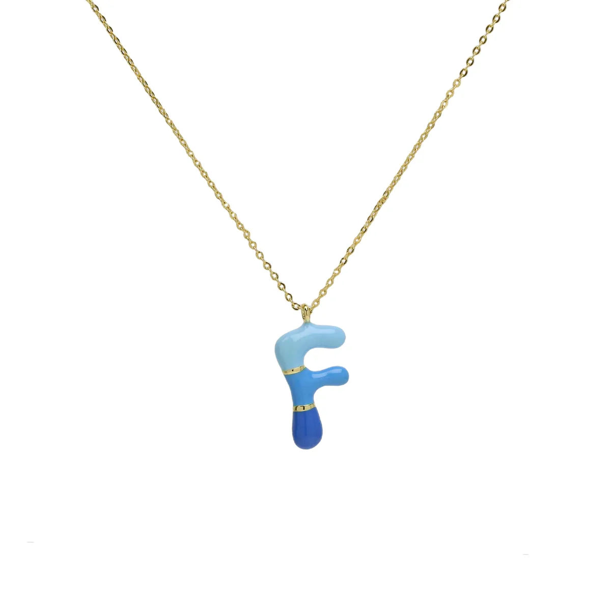 Casual Simple Style Letter Brass Plating Unisex Pendant Necklace 1 Piece