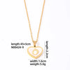 304 Stainless Steel Casual Simple Style Plating Inlay Letter Heart Shape Shell Pendant Necklace