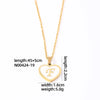 304 Stainless Steel Casual Simple Style Plating Inlay Letter Heart Shape Shell Pendant Necklace