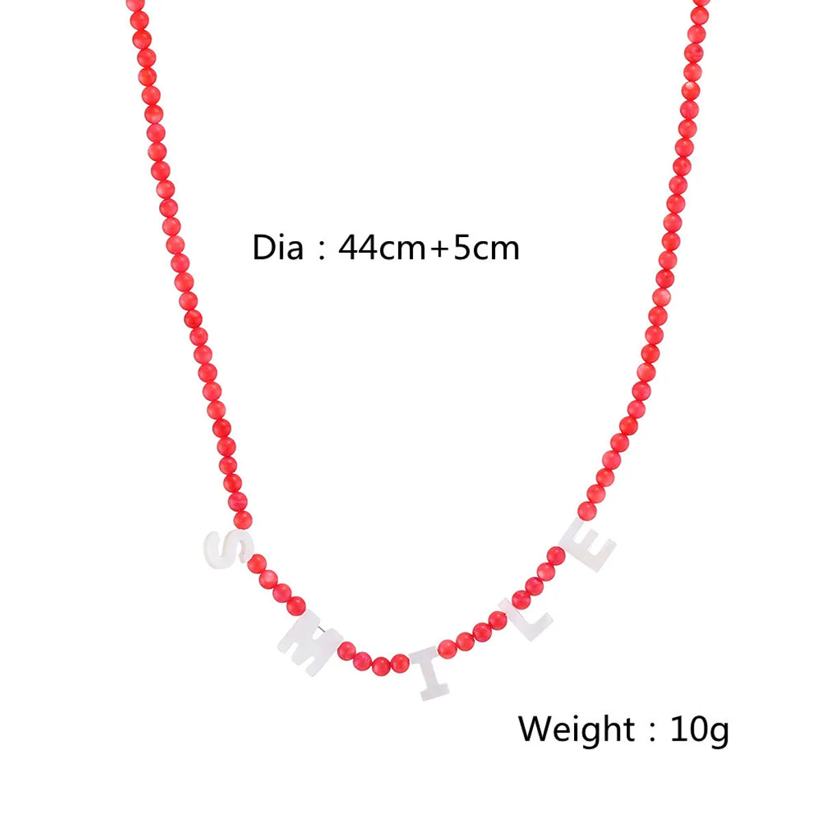 Casual Simple Style Letter Shell Wholesale Necklace