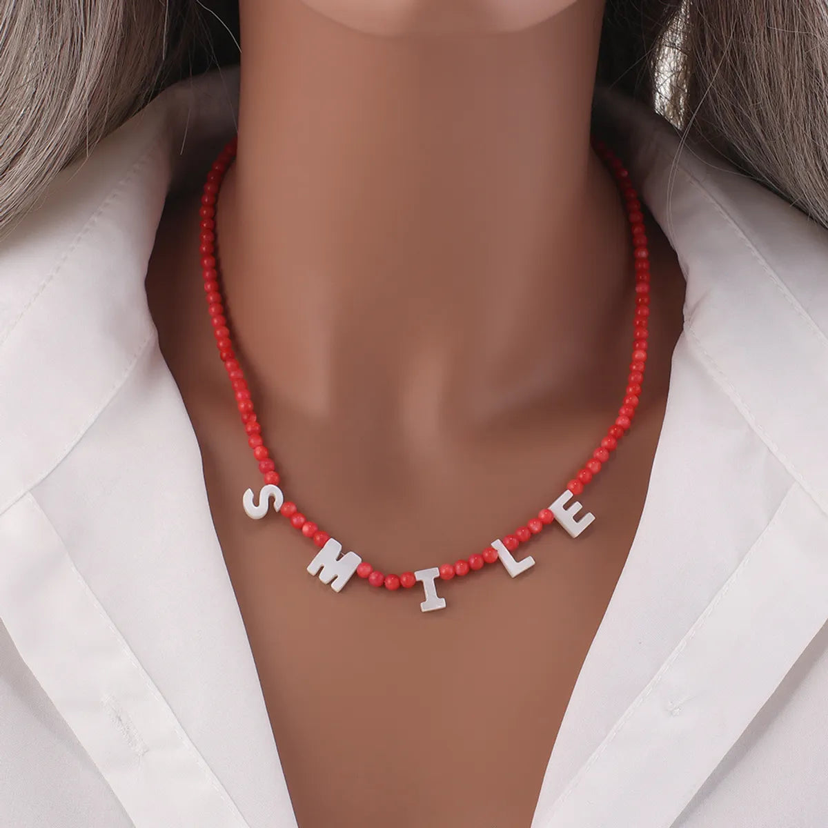 Casual Simple Style Letter Shell Wholesale Necklace