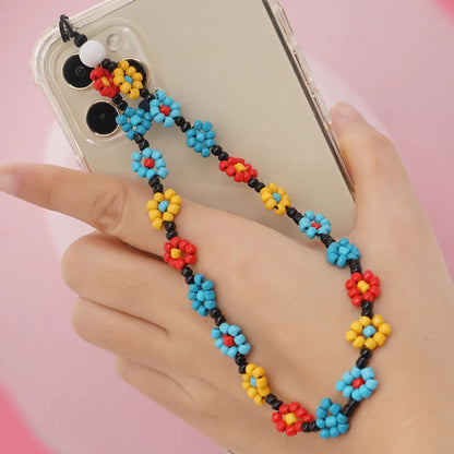 Casual Simple Style Letter Star Heart Shape Arylic Beaded Mobile Phone Chain