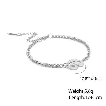 Casual Simple Style Number 304 Stainless Steel Rope Unisex Bracelets