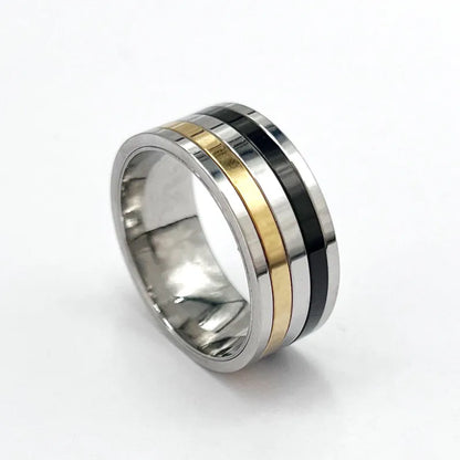 Casual Simple Style Round 304 Stainless Steel Unisex Rings