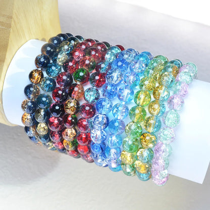 Casual Simple Style Round Artificial Crystal Wholesale Bracelets