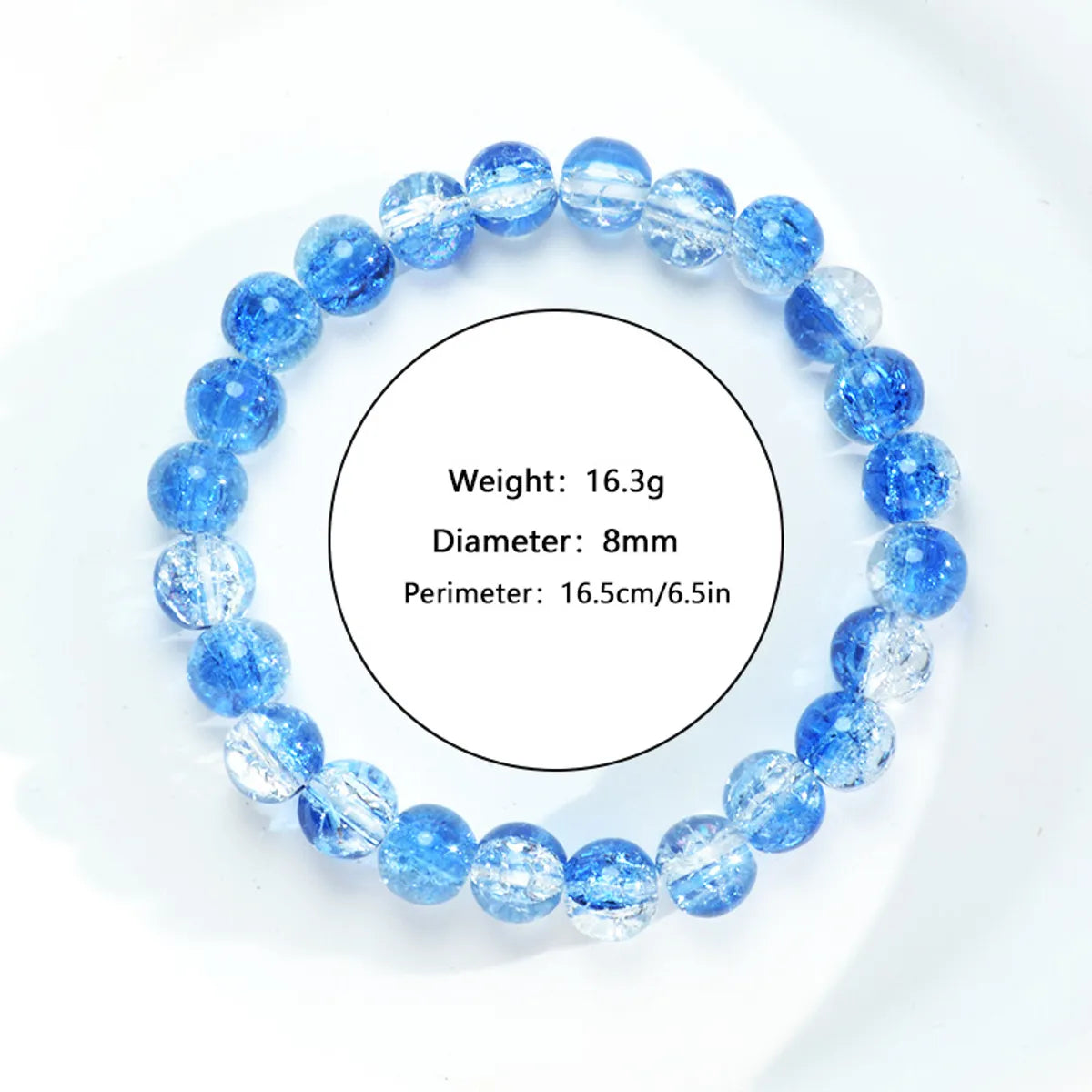 Casual Simple Style Round Artificial Crystal Wholesale Bracelets