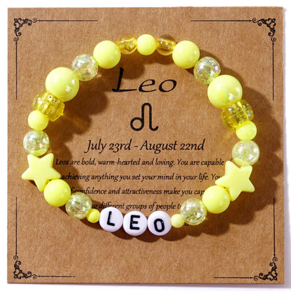 Casual Simple Style Round Letter Heart Shape Arylic Wholesale Bracelets