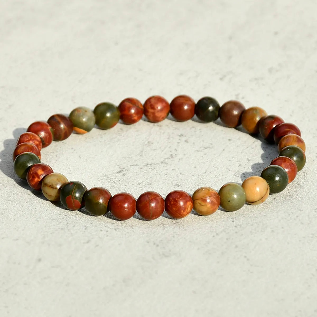 Casual Simple Style Round Natural Stone Beaded Handmade Bracelets